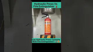 Hydraulic Press Vs FIRE EXTINGUISHER #hydraulicpress#हाइड्रॉलिक प्रेस #versus