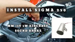 install aircraft sound brake horn sigma250
