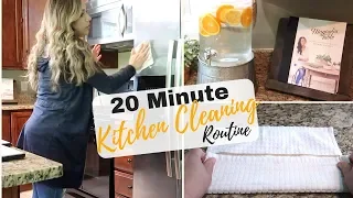 20 MINUTE KITCHEN CLEANING ROUTINE | CLEANING MOTIVATION | CLEAN WITH ME