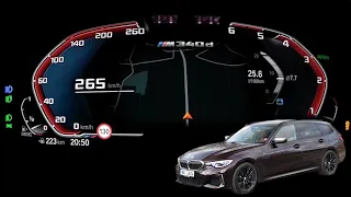 Top Speed & Acceleration test | 2020 BMW M340d xDrive Touring