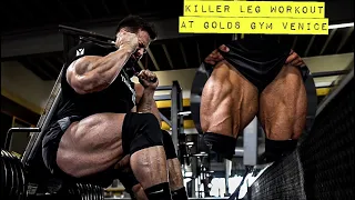 FULL LEG WORKOUT EXPLAINED | LOW VOLUME TRAINING STYLE TO GROW | THE MECCA GOLDS GYM VENICE