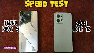 TECNO POVA 5 vs REDMI NOTE 12 | Speed Test