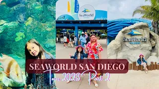 SeaWorld San Diego Tour June 2023/ Part 2 Walkthrough Animal Exhibits Rides and Shows