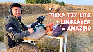 First Time Shooting Tikka T3X Lite in 308WIN (LimbSaver A Game Changer)