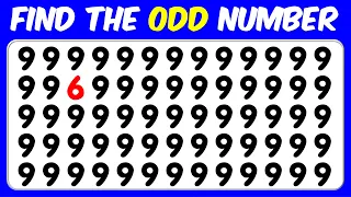 【Easy, Medium, Hard Levels】Can you Find the Odd Emoji out & Letters and numbers in 15 seconds? #99