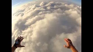 Diving through the clouds