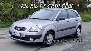 Kia Rio 1.5 CRDi Chill 5 door Diesel manual hatchback 2009 in Metallic Silver Mark 2 JB 🚗🤍🚗