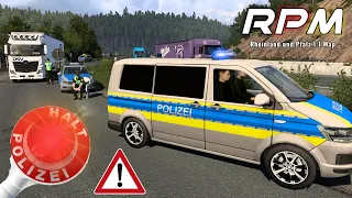 ETS2 1.49 I ACHTUNG: Polizeikontrolle I RPM- Rheinland & Pfalz 1:1 Map [2575] EURO TRUCK SIMULATOR 2