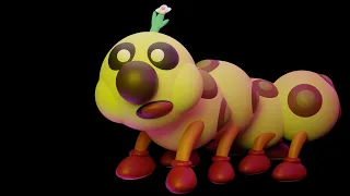 Wiggler 3D Character Recreation from Super Mario | Blender 3.0