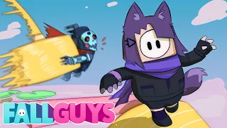 I WAS FORCED TO PLAY FALL GUYS (ft. woops and friends)