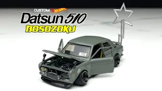 Datsun 510 Bluebird Bosozoku Style Hot Wheels Custom