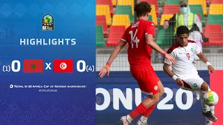 HIGHLIGHTS | Total AFCONU20​ 2021 | Quarter Final 3: Morocco 0 (1) - (4) 0 Tunisia