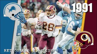 1991: Detroit Lions vs Washington Redskins Remastered NFC Championship Game Highlights [LINK]