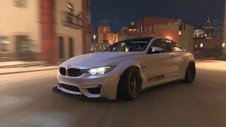 Ночной дрифт на BMW M4 (forza horizon 5 drift edit)