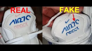 Real vs Fake Nike Air Max 270 React. How to spot fake Nike React 270