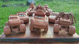 Muddy Cars Collection. Cleaning Disney Cars Lightning McQueen Toys
