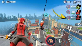 UPANDO OS PERSONAGENS NO Spider Fighting 3, JOGO DE SIMULADOR DE HERÓIS MOBILE, SPIDER SIMULATOR MOB