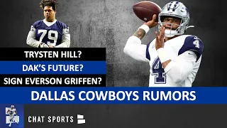 Cowboys Rumors: Dak Prescott Contract? Trysten Hill Future? Antwaun Woods? Sign Everson Griffen?