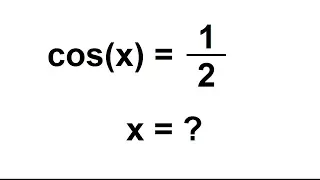 Comment résoudre une équation trigonométrique : cos(x) = cos(a) - partie 1