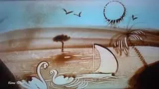 Noa (Achinoam Nini) - "Beautiful that Way" on a sand art clip by Ilana Yahav