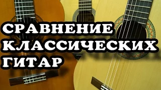 Сравнение классических гитар