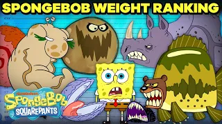 SpongeBob Characters Ranked By SIZE! ⚖️ | SpongeBob