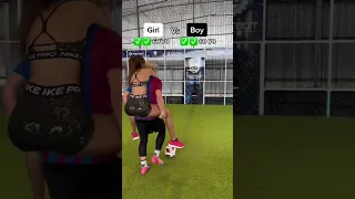 Boy or Girl? 😁#football #soccer #footbot #boyvsgirl