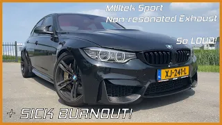 BMW M3 (F80) Milltek Non-Resonated Exhaust Sound #Shorts