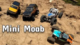 We find a new RC Crawler Spot "Mini Moab"😎 Traxxas and Axial fun day #trx4  #axialcapra #axialryft