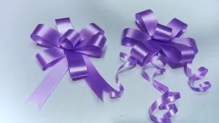 DIY BOW : Kreasi Mudah Membuat Pita Hias Kado , Kreasi pita jepang || RIBBON BOW