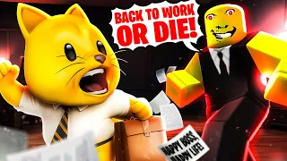 There's a.. WEIRD STRICT BOSS?! [Roblox] [ALL ENDINGS]