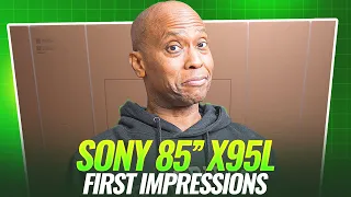 85” Sony X95L XR Mini-LED TV Unboxing