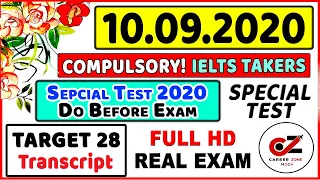 IELTS LISTENING PRACTICE TEST 2020 WITH ANSWERS | 10.09.2020 | IELTS Listening With Transcript