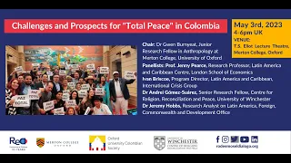 Challenges and Prospects for “Total Peace” in Colombia