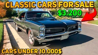 22 Flawless Classic Cars Under $10,000 Available on Craigslist Marketplace! Perfect Classics Cars!