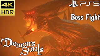 (PS5) Demon's Souls Remake 2-3 Dragon God Boss Fight 4K 60FPS HDR Gameplay