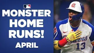 MONSTER Home Runs from April! (Longest HRs from the month, ft. Fernando Tatís Jr., Vlad Jr. & more!)