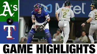 A's vs. Rangers Game Highlights (9/13/22) | MLB Highlights