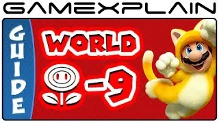 Super Mario 3D World - World Flower 9 Green Stars & Stamp Locations Guide & Walkthrough