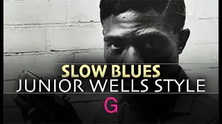 Blues Backing Track Jam - Ice B. - Chicago Blues - Slow Blues Junior Wells Style in G