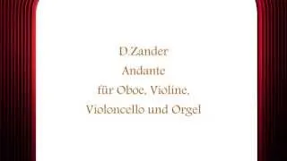 Zander: Andante für Oboe, Violine, Violoncello und Orgel