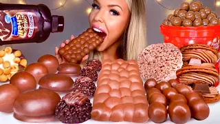 ASMR MILKA CHOCOLATE, DIPPIN DOTS, ICE CREAM, LINDOR, KITKAT MACARONS, MALTESERS BUBBLE MUKBANG 먹방