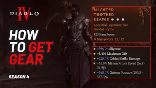 How to get Gear │ Diablo 4 Season 4