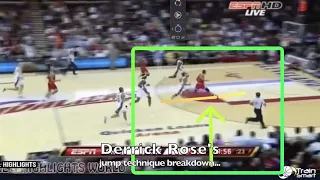 Derrick Rose secrets to jumping higher - dunk training