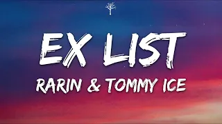 Rarin & Tommy Ice - Ex List (Lyrics)