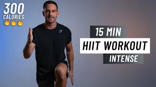 15 Min Intense HIIT Workout For Fat Burn & Cardio - ALL STANDING - No Equipment, No Repeats