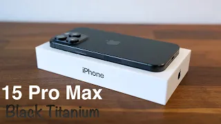 iPhone 15 Pro Max Black Titanium Unboxing