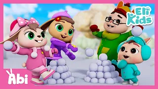 Snowball Fight Song | Eli Kids Nursery Rhymes