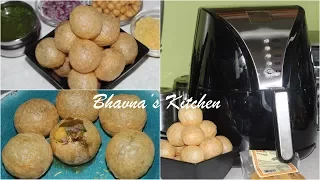 No Fry Golgappas or Pani Puri Habor Air Fryer Video Recipe | Bhavna's Kitchen