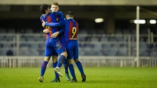 [HIGHLIGHTS] FUTBOL (2A B): FC Barcelona B – Alcoià (1-1)